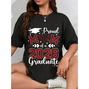 Unisex Proud Mom Of A 2026 Senior Graduate Graduation T-Shirt