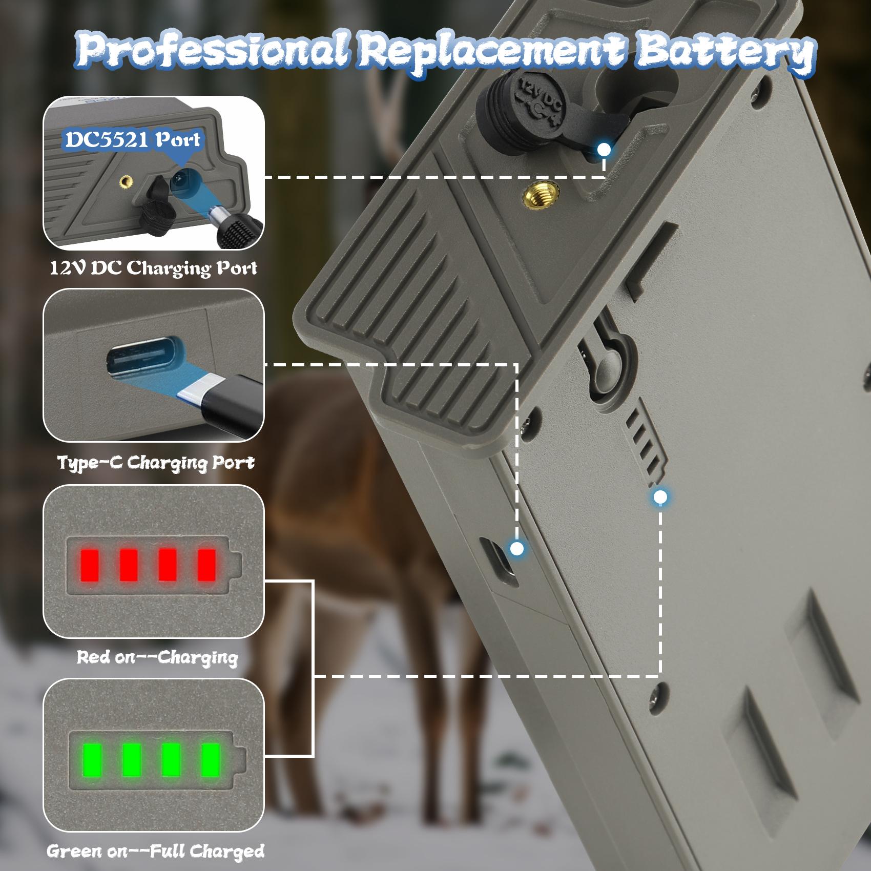Reveal Hunting Camera Lipo Lithium Battery for Tactacam Battery Pack Compatible for Trail & Game Camera Pro 3.0, X Pro, X Gen 3.0, X Gen 2.0, X, Pro 3.0, XB, SK for Tactacam Reveal Cellular Trail Reveal Hunting Camera Lipo Lithium Battery for Tactacam Battery Pack Compatible for Trail & Game Camera Pro 3.0, X Pro, X Gen 3.0, X Gen 2.0, X, Pro 3.0, XB, SK for Tactacam Reveal Cellular Trail