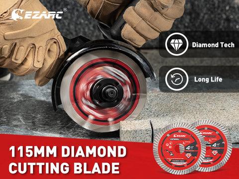EZARC 4.5/5/7 in. Turbo Diamond Blade for for Fast Cutting Porcelain Ceramic Granite Marble Brick (2-Pack) cuttingdisc Tool Saw EZARC 4.5/5/7 in. Turbo Diamond Blade for for Fast Cutting Porcelain Ceramic Granite Marble Brick (2-Pack) cuttingdisc Tool Saw