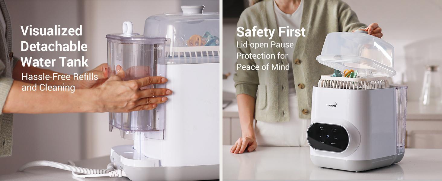 Grownsy Bottle Washer Pro, All-in-One Bottle Washer for Pump Parts,Baby Essentials,Baby Toys-Time Saving, 2025 new