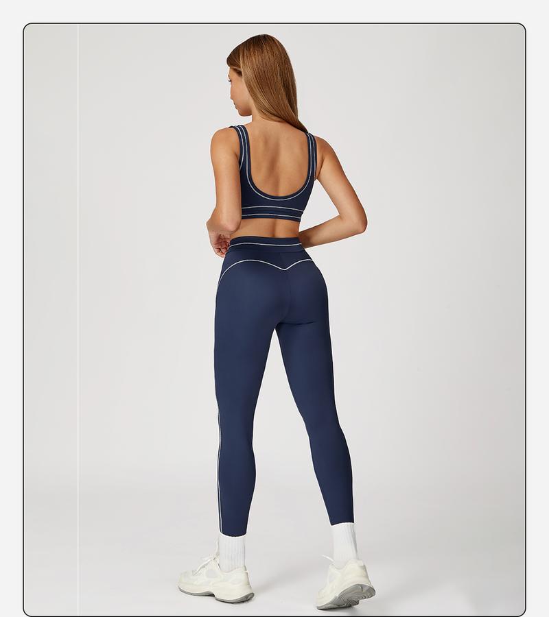 MFVIM Women's Two-Piece Sports Set, Comfortable Activewear for Fitness and Gym, Athletic Clothing for Everyday Use Summer Sportswear Yoga Bottoms Sporty Casual Seamless