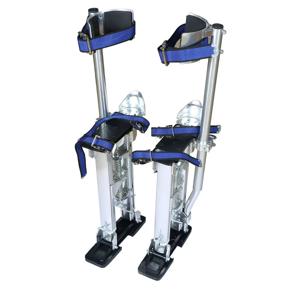 Father's Day Gift Adjustable Aluminum Stilts by Findmall, 15-48 Inches Drywall Stilts with Balanced Wide Base, Heel Plate Stability, Secure Buckle Fit for Painting, Cleaning