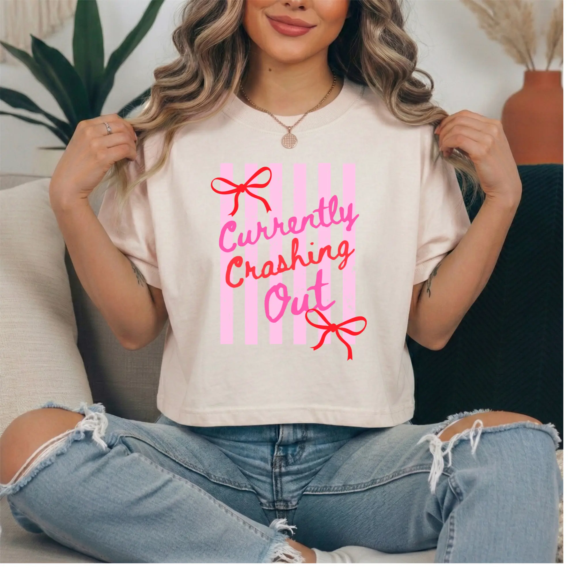 Women's Dopamine Short-Sleeve T-Shirt - Eco-Friendly Sporty Chic Tops, Casual Round Neck Custom Print Streetwear Sports Clothing