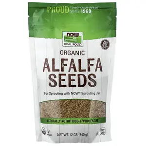 NOW Foods Organic Alfalfa Seeds, 12 oz (340 g)