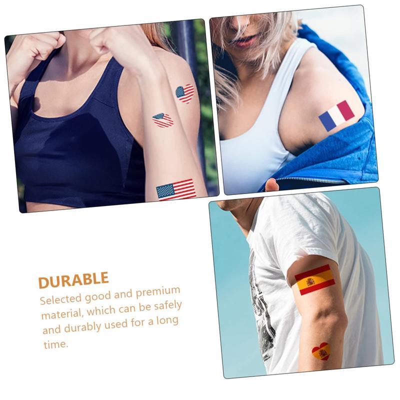 116Pcs 2026 World Cup 32-team combinations Flag Temporary Tattoos, Face Arm Leg Full Body Stickers for International Sports Events & Patriotic Activities, Easy to Apply