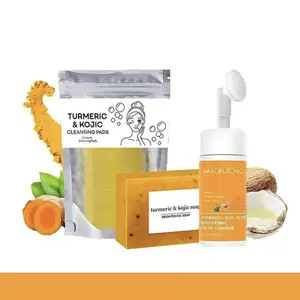 Turmeric Wash and Care Three PieceSetTurmeric Tablets, Turmeric CleansingMousse,Turmeric Soap Facial CleansingSkincare FacialCleansing Cleanser Comfort