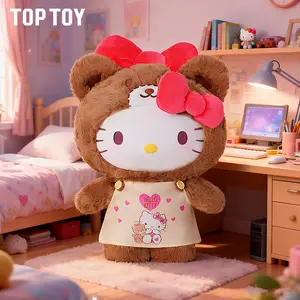 【TOPTOY】Caramel&Peach Heart Pajama Series Plush Doll, Cute Figures, Desktop Ornament, Collectible Toys, Birthday & Mothersday Gfit,Summervibes summerwins