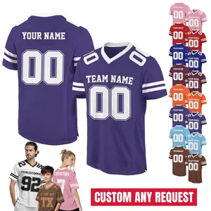 Personalized Team Name & Number Football Jersey Shirt For Adult Kid, Custom Football Jersey Shirt, Game Day Outfit For American Football Fan