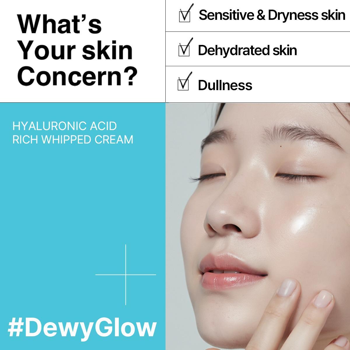 [Heimish RX] HYALURONIC ACID RICH WHIPPED CREAM 50ml Barrier Repair Moisturizer for Dry & Sensitive Skin | Plumping & Dewy Glow | 50ml