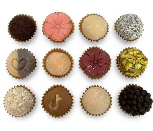Gourmet Brazilian Brigadeiro Classic Assortment Box – Chocolate Truffles (6 or 12 Count)