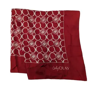 OLAY Red Silk Scarf
