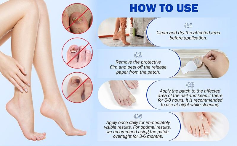 Fungal Nail Patches for Toenail Fungus Treatment – Extra Strength Nail Repair Patches for Damaged & Discolored Nails, Antifungal Nail Care Stickers, Daily Use Nail Repair Kit for Men & Women