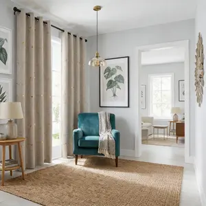 Circle Blackout Curtains, Thermal Insulated Noise Reducing Window Drapes for Bedroom, Office, Classroom (2 Panels, Multiple Sizes)  Circle & Polka Dot Print