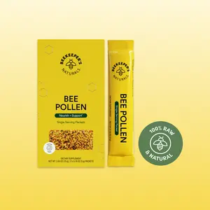 Bee Pollen Packets - 100% Raw Granules for Energy, Immunity & Whole Body Wellness - Superfood Packed with Vitamin B, Minerals & Protein
