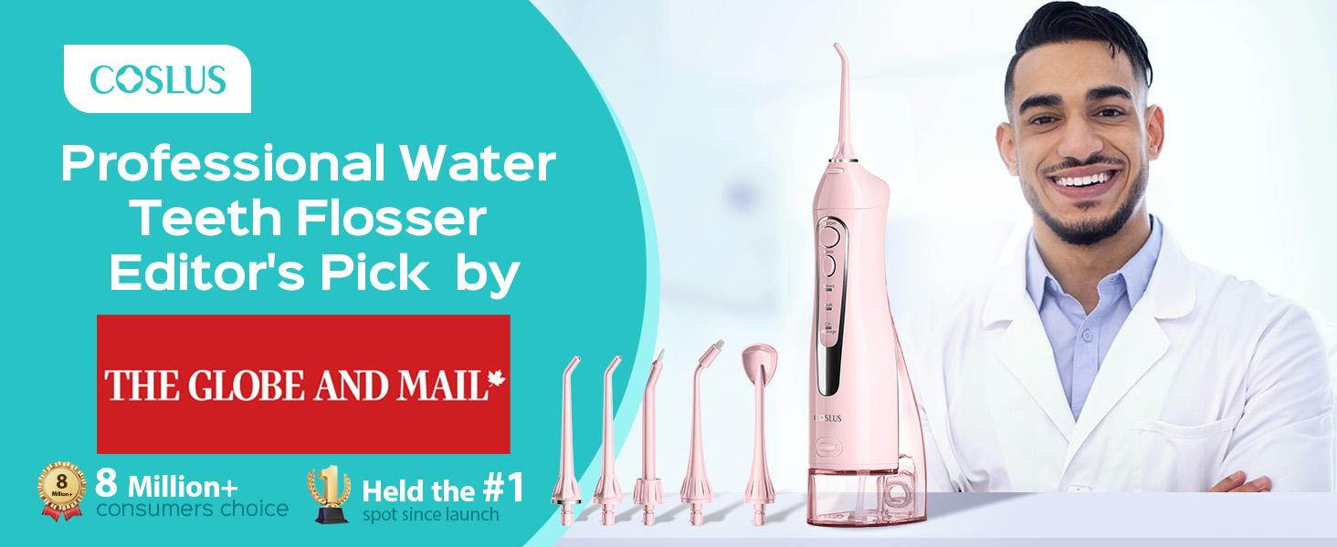 COSLUS CX20 Water Flosser Teeth Pick:Soft Portable Cordless Oral Irrigator Rechargeable Travel Irrigation Cleaner IPX7 Waterproof Electric Flossing Machine for TeethCleaning,Professional Dental Teeth Irrigator,Teeth Cleaning Tools,Home Travel Gift COSLUS CX20 Water Flosser Teeth Pick:Soft Portable Cordless Oral Irrigator Rechargeable Travel Irrigation Cleaner IPX7 Waterproof Electric Flossing Machine for TeethCleaning,Professional Dental Teeth Irrigator,Teeth Cleaning Tools,Home Travel Gift