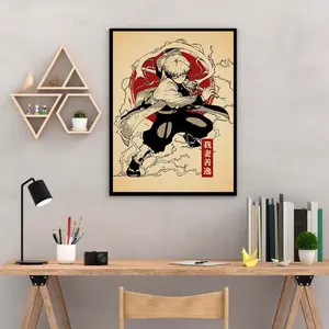 Zenitsu Agatsuma Poster from Demon Slayer – Striking Anime Wall Art for Home Decor_Poster