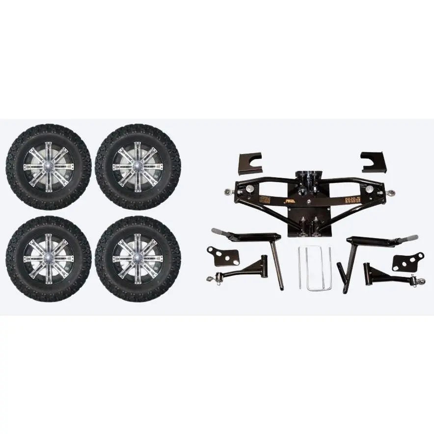 6" Lift Kit Combo with 12" Tempest for Club Car DS Golf Carts 1984-2003