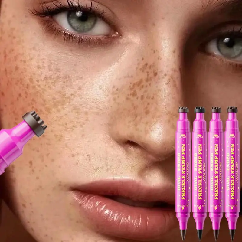 Product Introduction of Waterproof Freckles Pen: Faux Freckle Stamp and Fine Tip Eyeliner for Realistic, Long-Lasting Freckles and Effortless Makeup, Perfect for Daily Wear and Cosplay 4