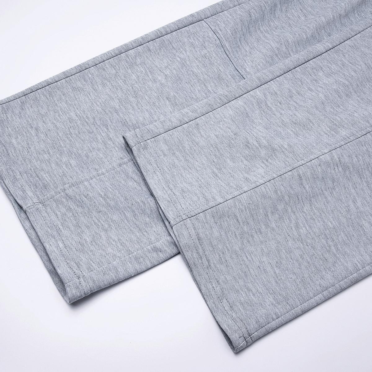 Men's Baggy Sweatpants, Loose Fit Casual Drawstring Elastic Waist, Wide Leg Joggers Trousers with Pockets, Comfortable Daily Wear, Sports Bottoms