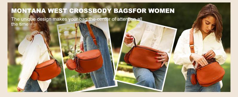 Montana West Large Fanny Pack Crossbody Sling Bags with Adjustable Strap and Coin Purse