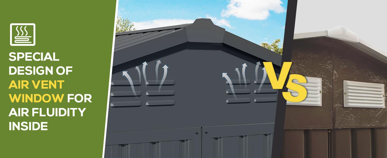 【3 Package shipping】YODOLLA 12' x 14' Outdoor Storage Shed - Large Metal Tool Shed for Backyard Organization & Clearance Sale - Modern Organizer 【3 Package shipping】YODOLLA 12' x 14' Outdoor Storage Shed - Large Metal Tool Shed for Backyard Organization & Clearance Sale - Modern Organizer