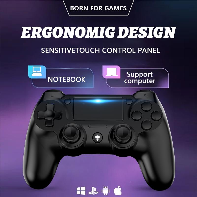 Wireless PS4 Multi-Platform Game Controller for PS4/PC/Android/iOS, With Double Vibration, Six Axis Gyro, Touch Pad, Speaker, Gamepad For playstation