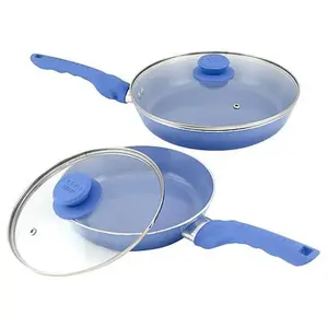 Safe-T-Grip 8" and 10" Deep Skillet Pan Set