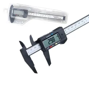 6" 150mm Carbin Fiber Electronic Digital Vernier Caliper Micrometer Gauge LCD with Accurate Readings