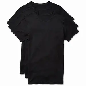 Slim Fit White and Black Tees Crewneck Tshirt Streetwear 3 Pack for Versatile Outfits Comfortable Fit