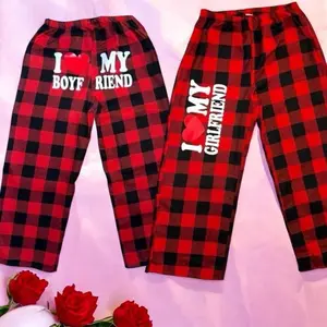 I Love my boyfriend/ girlfriend pjs, valetines day gift, couples gift