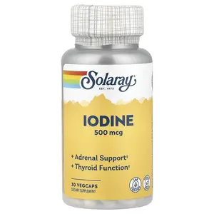 Solaray Iodine, 500 mcg, 30 VegCaps