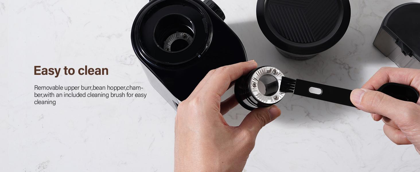 SHARDOR Burr Coffee Grinder 3.0, 32 Grind Settings for Espresso, Pour Over, Drip, and French Press, Adjustable Timer, Easy-Clean Chamber for Home Brewing