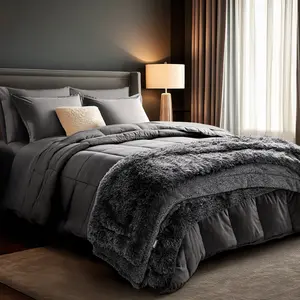 Cozy Girl Starter Kit – Bed in a Bag + Ultra-Soft Shaggy Blanket