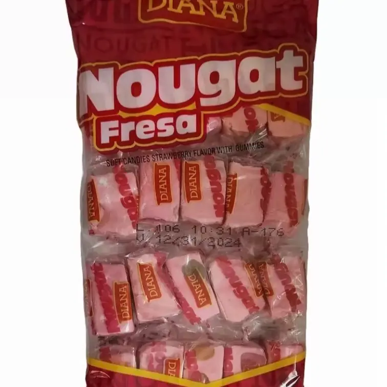 3 bags Candy Flavor Delicious Nougat Strawberry 159 gr.