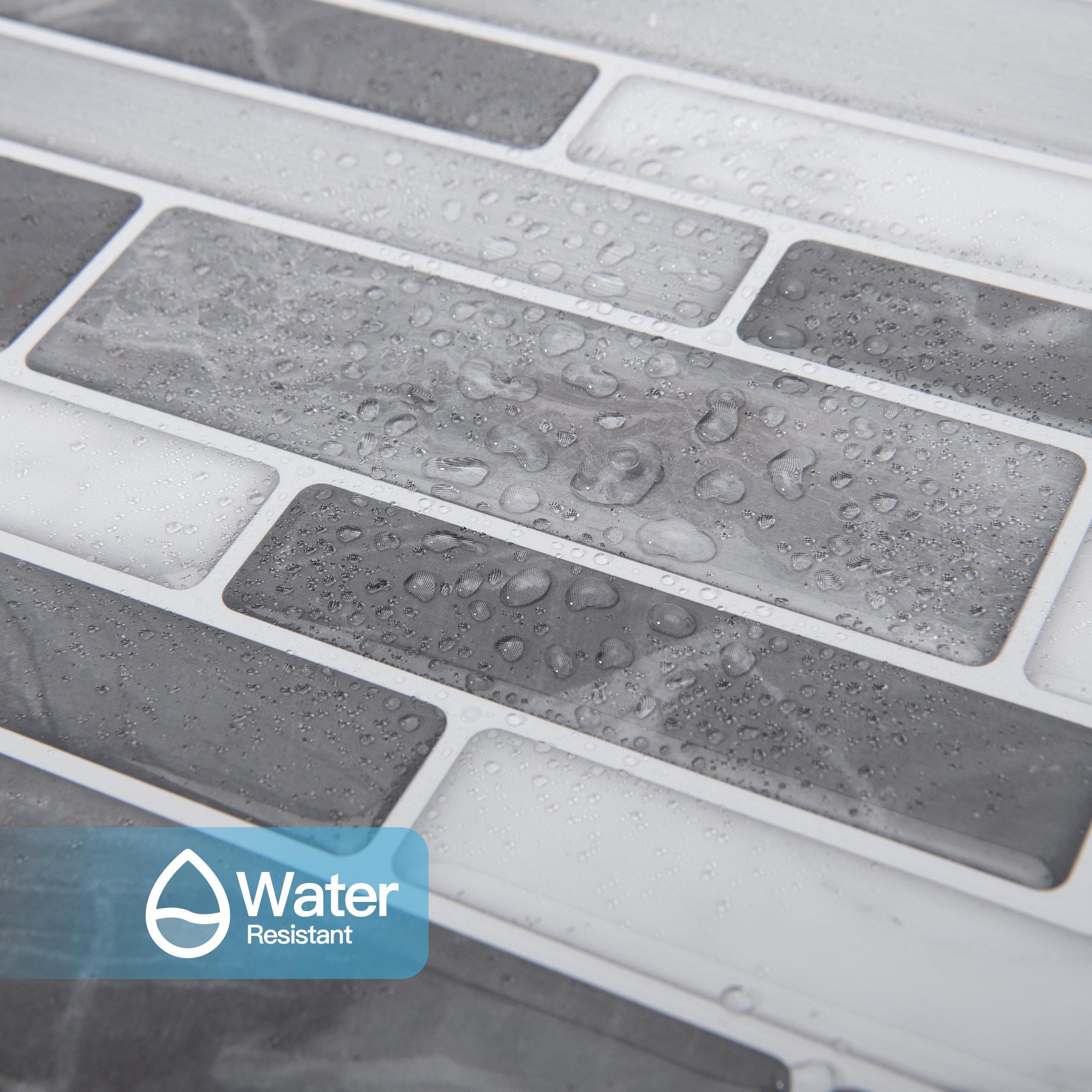 Art3d 10-Pack 12x12in Grey Marble Tile Stickers for Kitchen & Bathroom Backsplash - Self-Adhesive, Water-Resistant, Durable Ornaments Art3d 10-Pack 12x12in Grey Marble Tile Stickers for Kitchen & Bathroom Backsplash - Self-Adhesive, Water-Resistant, Durable Ornaments