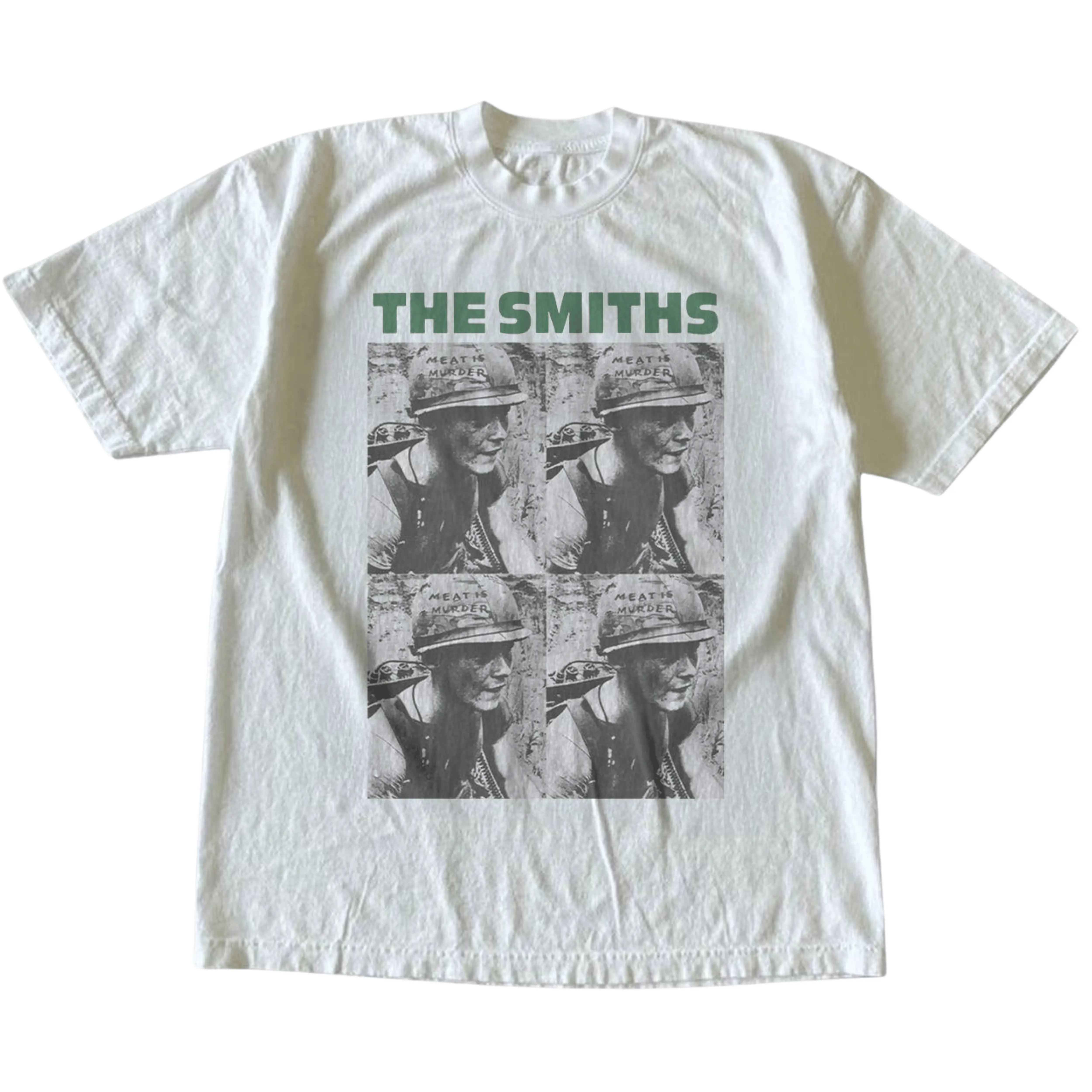 Gildan Men's and Women's T-shirt, Vintage Style The Smiths Graphic Tee, Unisex Casual Top, Meat Is Murder Album Shirt, 1980s Indie Rock Band Merch, Alternative Music Apparel, Matching Couples Outfit, Unique Present, Premium Cotton Top, Classic Band Merch