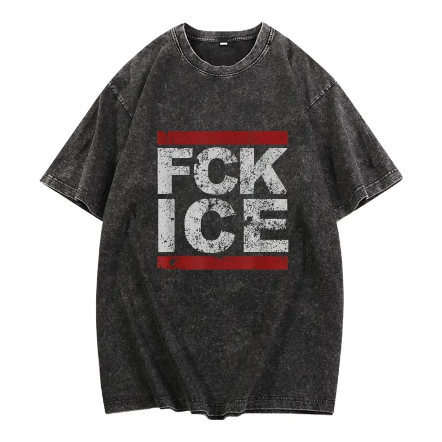 Distressed Ice Themed Unisex Cotton T Shirt Unique Gift