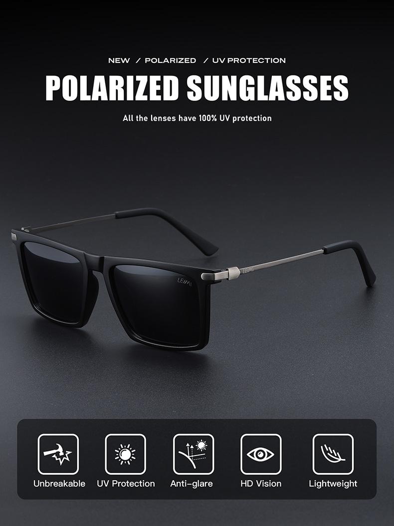 Polarized Sunglasses UV400 Protection Retro Trendy Sun Glasses Travel Driving S83a69ca81eaa4b419c76d6d550d57  main image 4