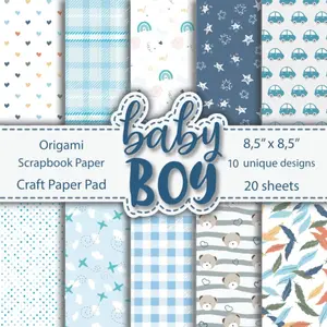Baby Boy Scrapbook Paper: Decorative Craft Paper Pad | Paper Arts, Origami, Scrapbooking, Decoupage, DIY Crafts, Stationery Making Paperback – April 7, 2022