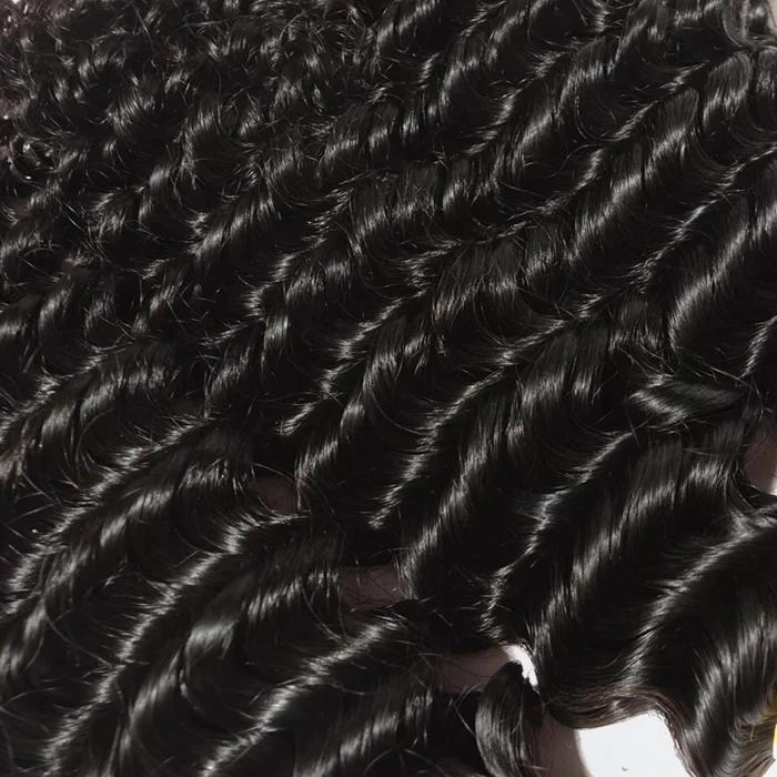 [LIVE-ONLY] Ashine Deep Curly 12-30 inches Salon Quality Brazilian Virgin Bundles 100% Human Hair Summer Wigs Natural Color with Frontal Closure