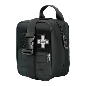 RHINO RESCUE PRO MAX All-in-One First Aid Kit, Quick-Access Molle Pouch for Outdoor Activities, Hiking, Camping & Travel