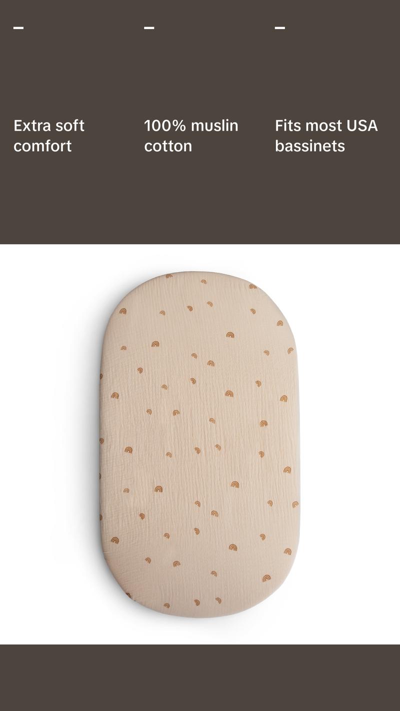 Extra Soft Bassinet Muslin Crib Sheet