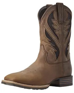Ariat Men's Hybrid Venttek Distressed Western Performance Boot Broad Square Toe - 10031454
