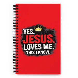 I know Jesus Loves Me Spiral notebook