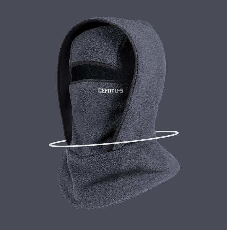 Outdoor winter warm hat neckband integrated cycling mask sports ski head cover neck windproof cold
