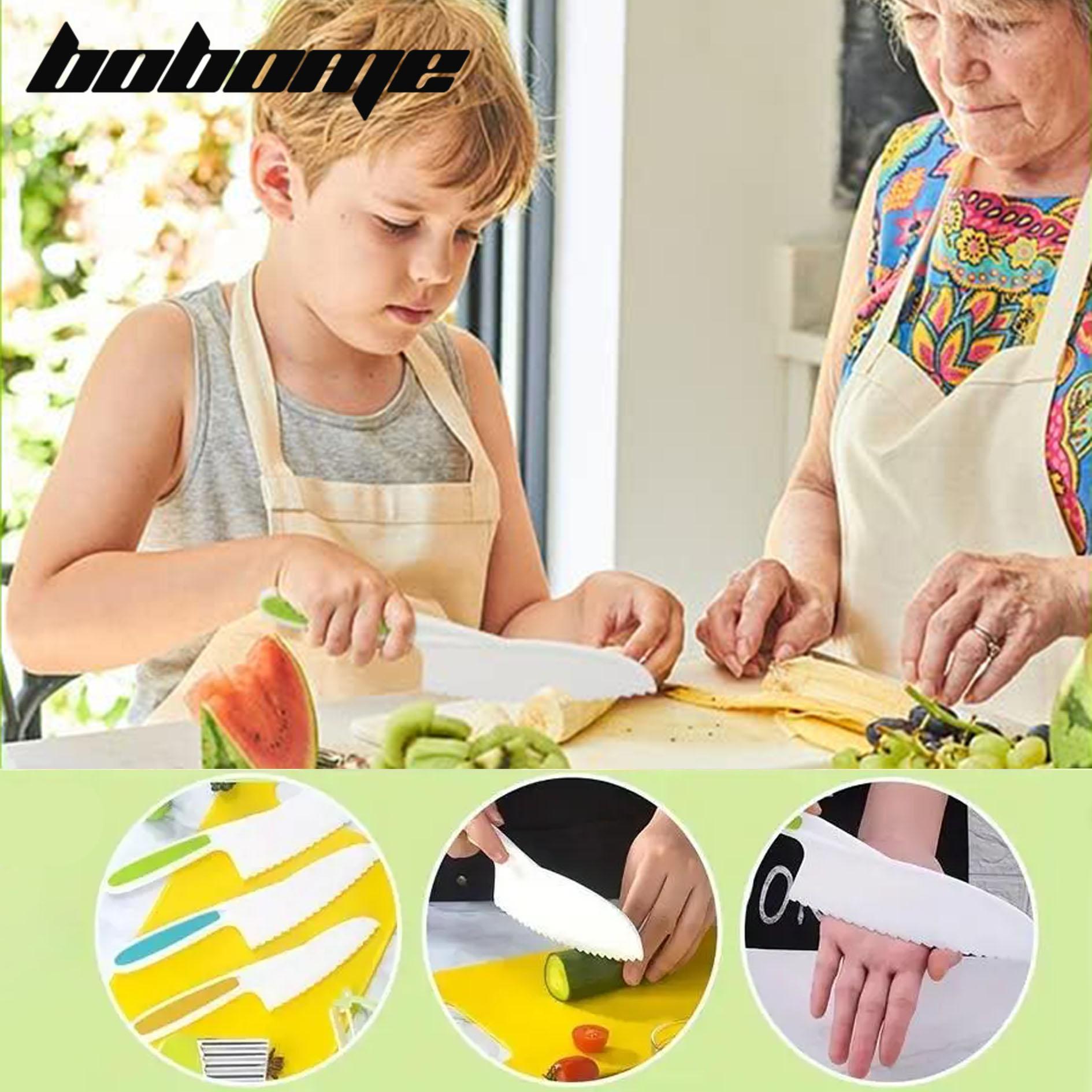Kid 32 Pcs Safe Kitchen Knife Set - For Vegetables , Fruits, cheese and other foods Block Kitchen Knives Knife Block Kitchen Knives for Chrismas Gift