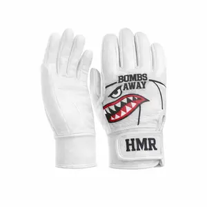 White I Bombs Away Batting Gloves White I Bombs Away Batting Gloves