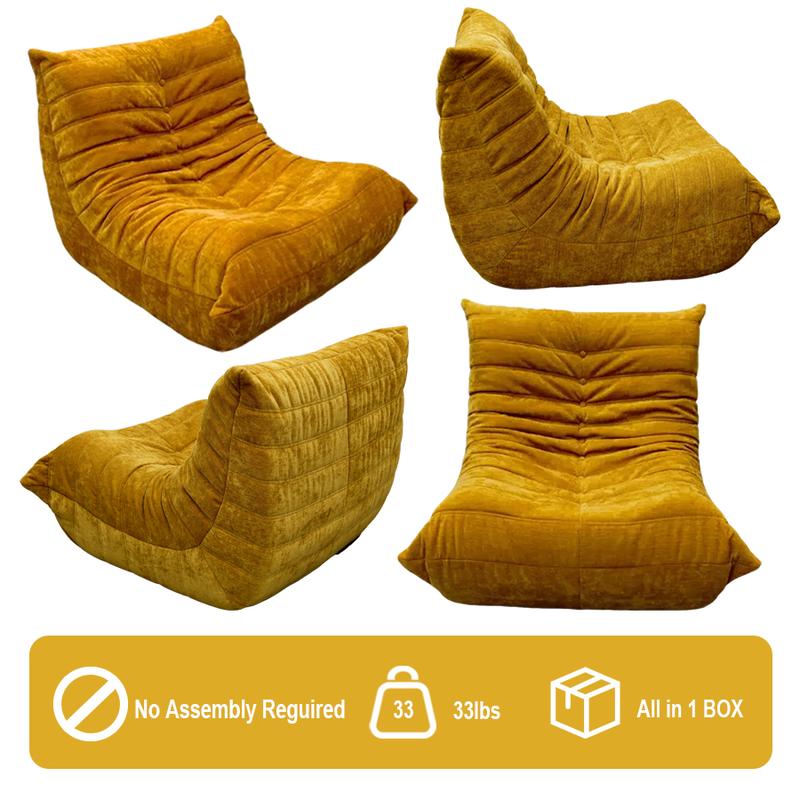 PopupSofa Caterpillar Sofa Compression Sofa | Breathable Soft  Single Sofa  Easy to assemble easy to move for Living Room Apartment Office