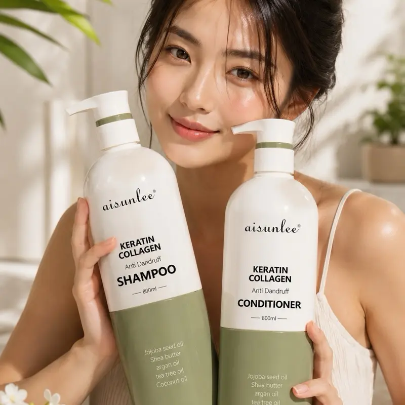 Salon-Quality 2-Piece Shampoo & Conditioner Set for Dry Damaged Hair - Natural Oils Infusion, Moisture Boost, Strengthening, Softening, Radiant Shine Hair Care Duo