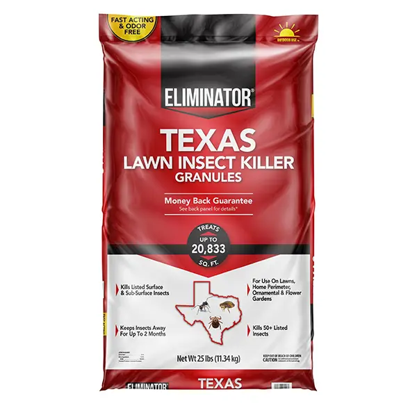 Texas Lawn Insect Killer Granules, Fast-Acting Outdoor Pest Control for Ants, Fleas, Ticks & Crawling Insects, Covers Up to 20,833 Sq. Ft.